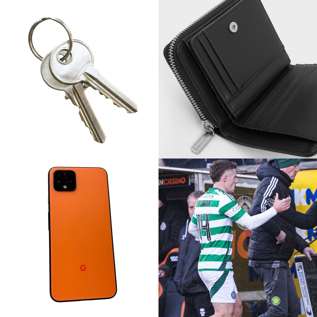 Vicko Ševelj emptying his pockets when he got home.