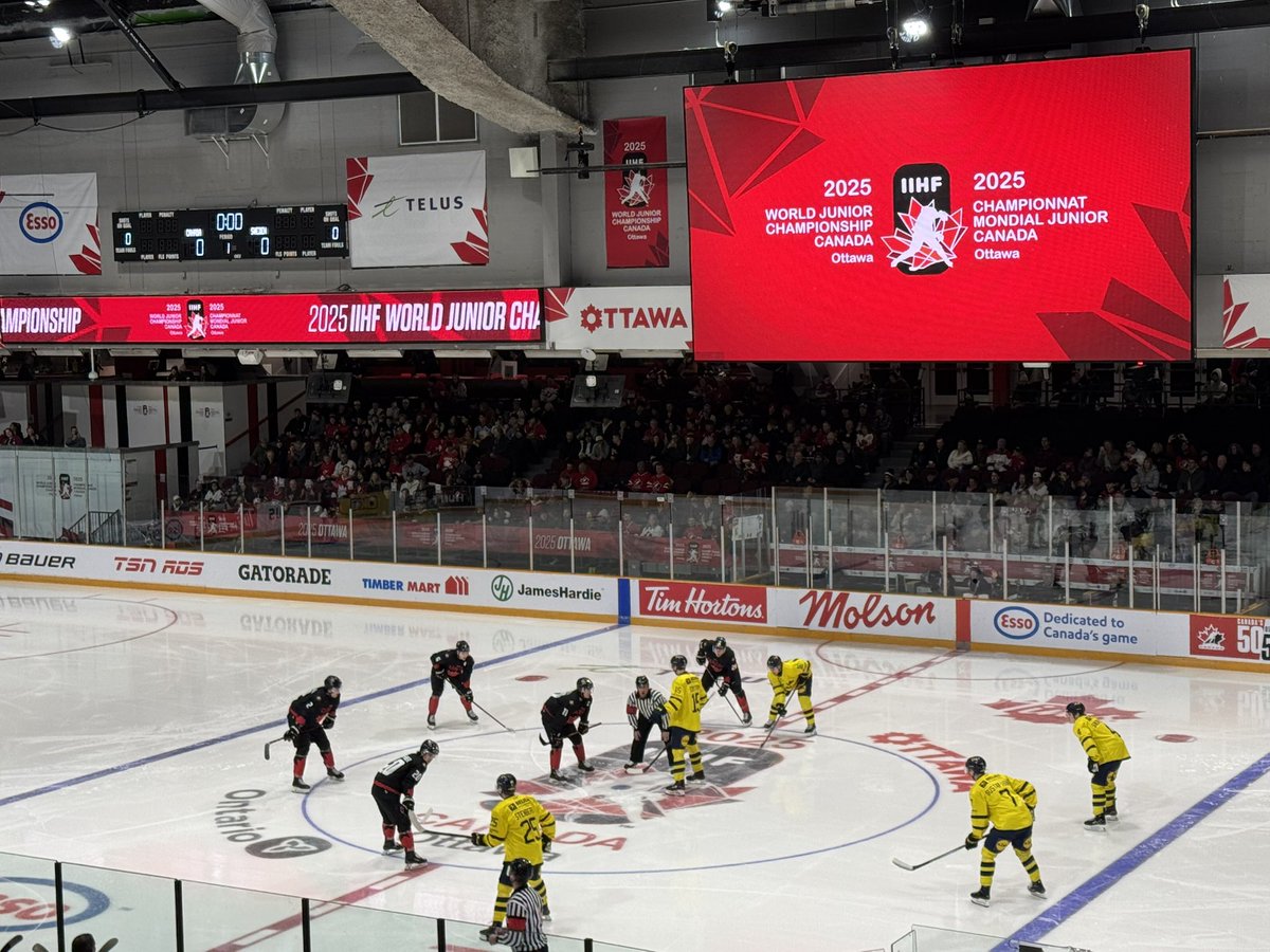 It was great to see The 2025 <a href="/WorldJuniorCAN/">IIHF Team Canada</a> play <a href="/TD_Place/">TD Place</a> last night in front of a full barn!! Bring on the <a href="/WJC2025/">IIHF World Juniors 2025</a>