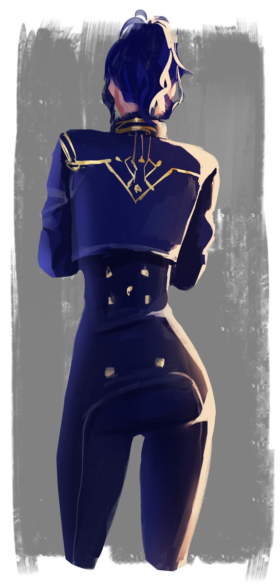 rimri4mm's tweet photo. cait's ponytail is all that matters #Caitlyn #Arcane #art https://t.co/gm1lt5q2Ge