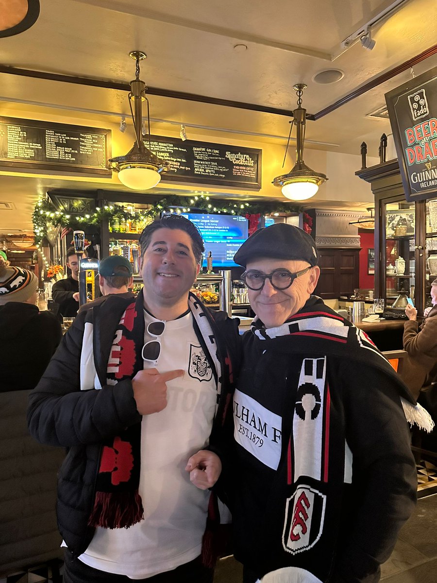 Lee and a guest from <a href="/FulhamDC/">Fulham DC</a> ! +1 #ffc #coyw