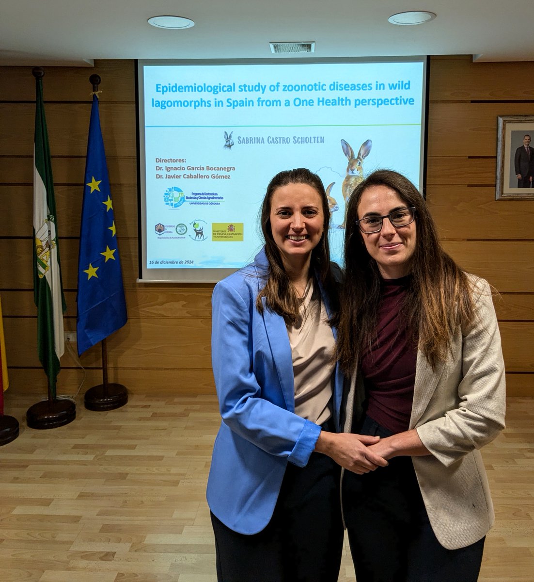 ¡Muy orgullosos de nuestras compañeras <a href="/Sabrics96/">Sabrina Castro</a>  y <a href="/DeboraDJM/">Débora JM</a>! ¡Enhorabuena! 🐰🐐🔬