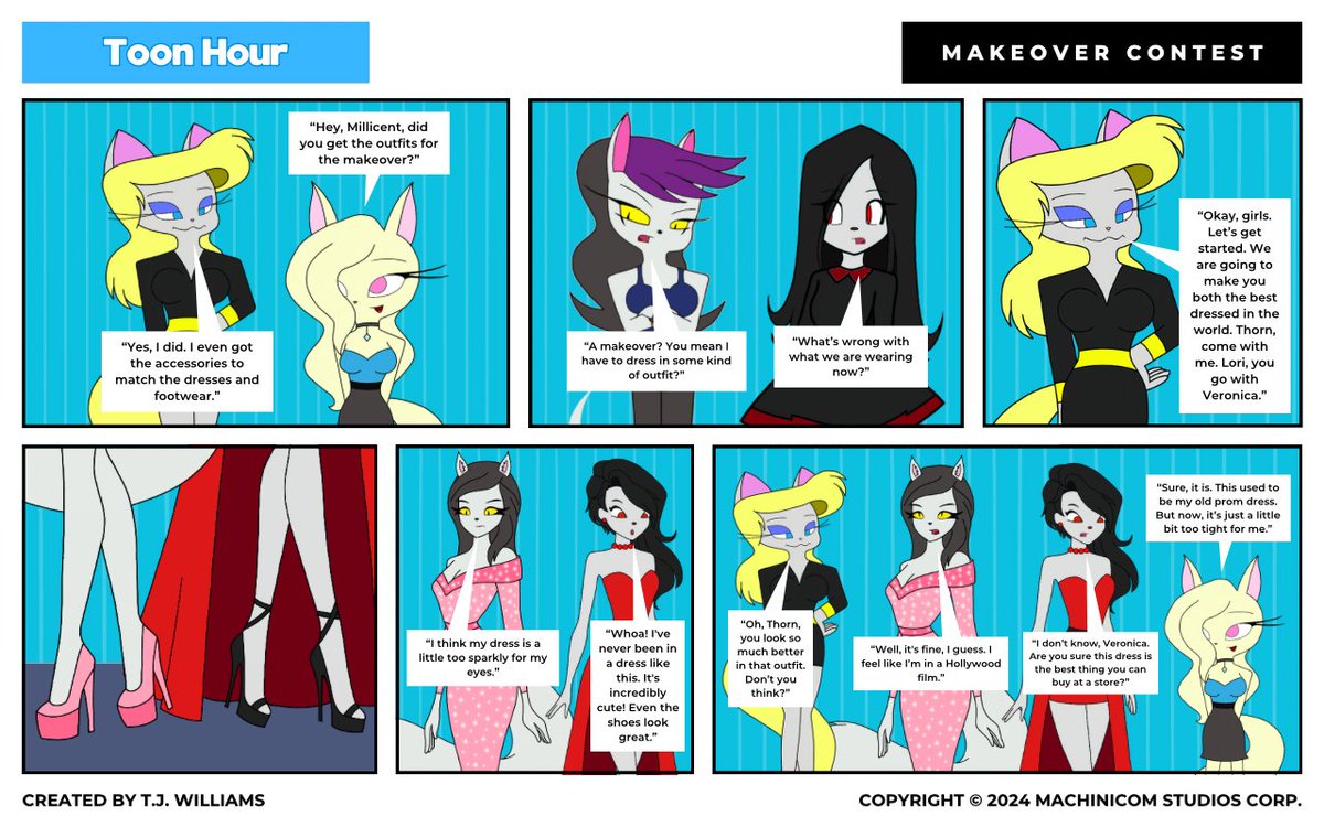 Toon Hour - Makeover Contest
Millicent and Veronica give new makeovers to Thorn and Lori.