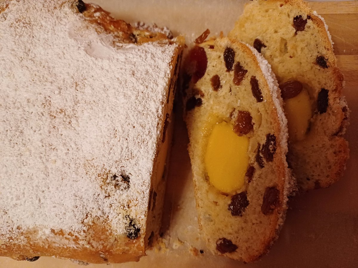 brew_with_view's tweet photo. Homemade Stollen munched while still warm from the oven #WeekYforYummy #AlphabetChallenge https://t.co/YHppMQW4z8