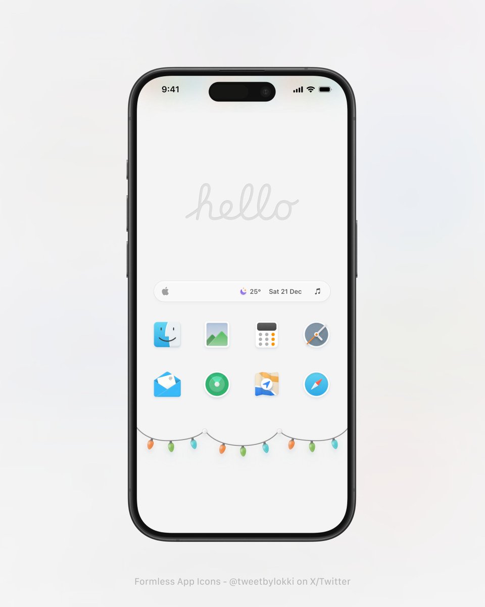 tweetbylokki's tweet photo. 🎄

Here’s my full setup with the new Menu Bar widget and festive wallpaper—clean, minimal, and ready for the holidays!

What does your setup look like? 👀 https://t.co/I6v7r3FYxT