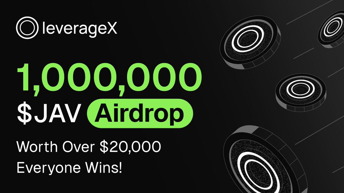 Javsphere's tweet image. Join the 1,000,000 $JAV #Airdrop worth over $20,000! 💵 Everyone wins! ✅
Complete #LeverageX by @Javsphere and @javliscom  tasks on Zealy. The more XP you earn, the higher your airdrop! 🚀
Click the link below to get started! 🔽🔽🔽
#Airdrophunter #Airdropgiveaway