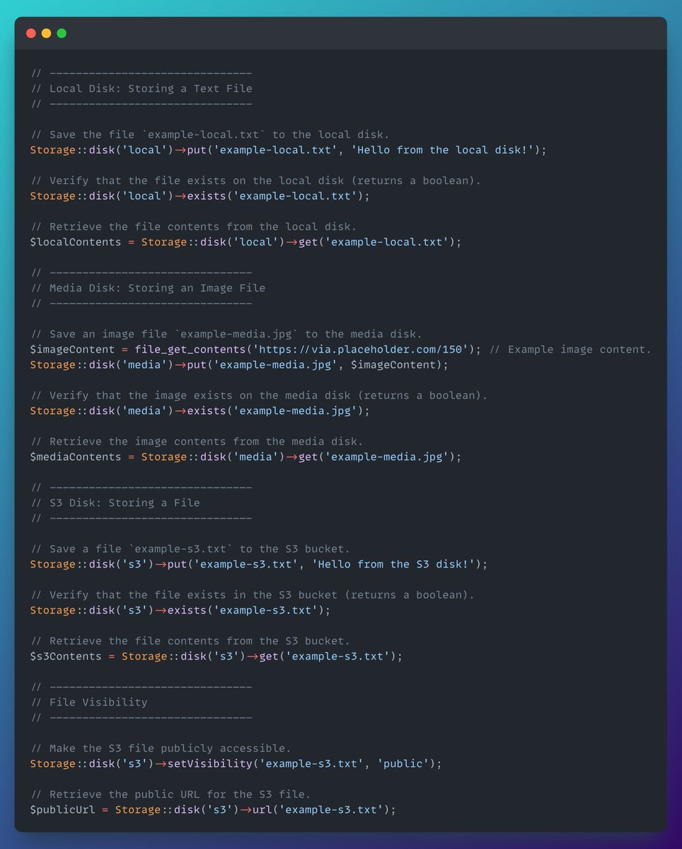 🚀 New Storage Module!

🔹 Facade: Easy static file handling.
🔹 Local Storage: Multiple file systems supported.
🔹 S3: Cloud storage integration.
🔹 Future-Ready: Easily extendable for new disks.

Stay tuned for more!

#BuildInPublic #Magento #Storage #Innovation