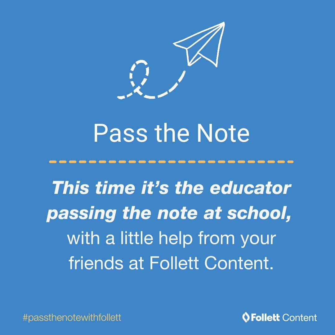 follettcontent's tweet image. Psst...can you pass this note? 😉 hubs.ly/Q030c-f50
--
#PassTheNote #FreeTeacherResources #KidLitBookLists #EdTech #Printable