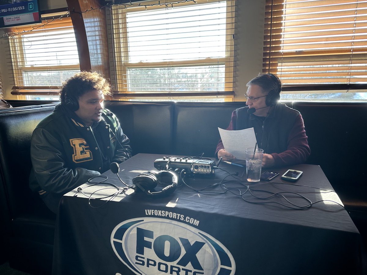 Keith Groller (@grollerkeith) on Twitter photo ROBERT EDWARDS III
The <a href="/EmmausFootball/">Emmaus Football</a> junior was honored today on <a href="/LVFoxSports/">Fox Sports Radio 94.7FM & 1230AM</a> Radio’s Calling All Sports radio show as the EPC defensive player of the year. ROBERT EDWARDS III
The <a href="/EmmausFootball/">Emmaus Football</a> junior was honored today on <a href="/LVFoxSports/">Fox Sports Radio 94.7FM & 1230AM</a> Radio’s Calling All Sports radio show as the EPC defensive player of the year.