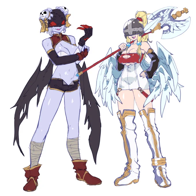 武闘家レディ&amp;斧ウーモン 