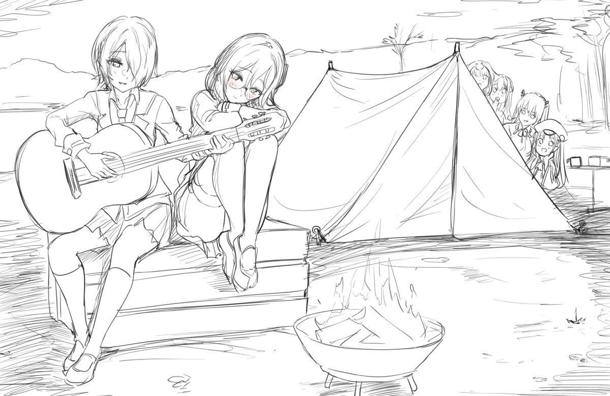 なんかこういう感じのエモい絵をかけるようになりたい😇 