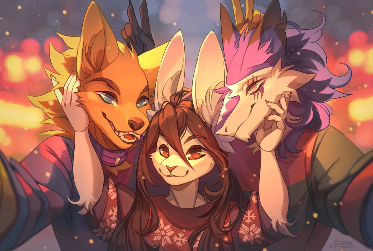 Cordi ๐บ๐ฆ (@captainspacefox) on Twitter photo Happy holidays to you all :3 Happy holidays to you all :3