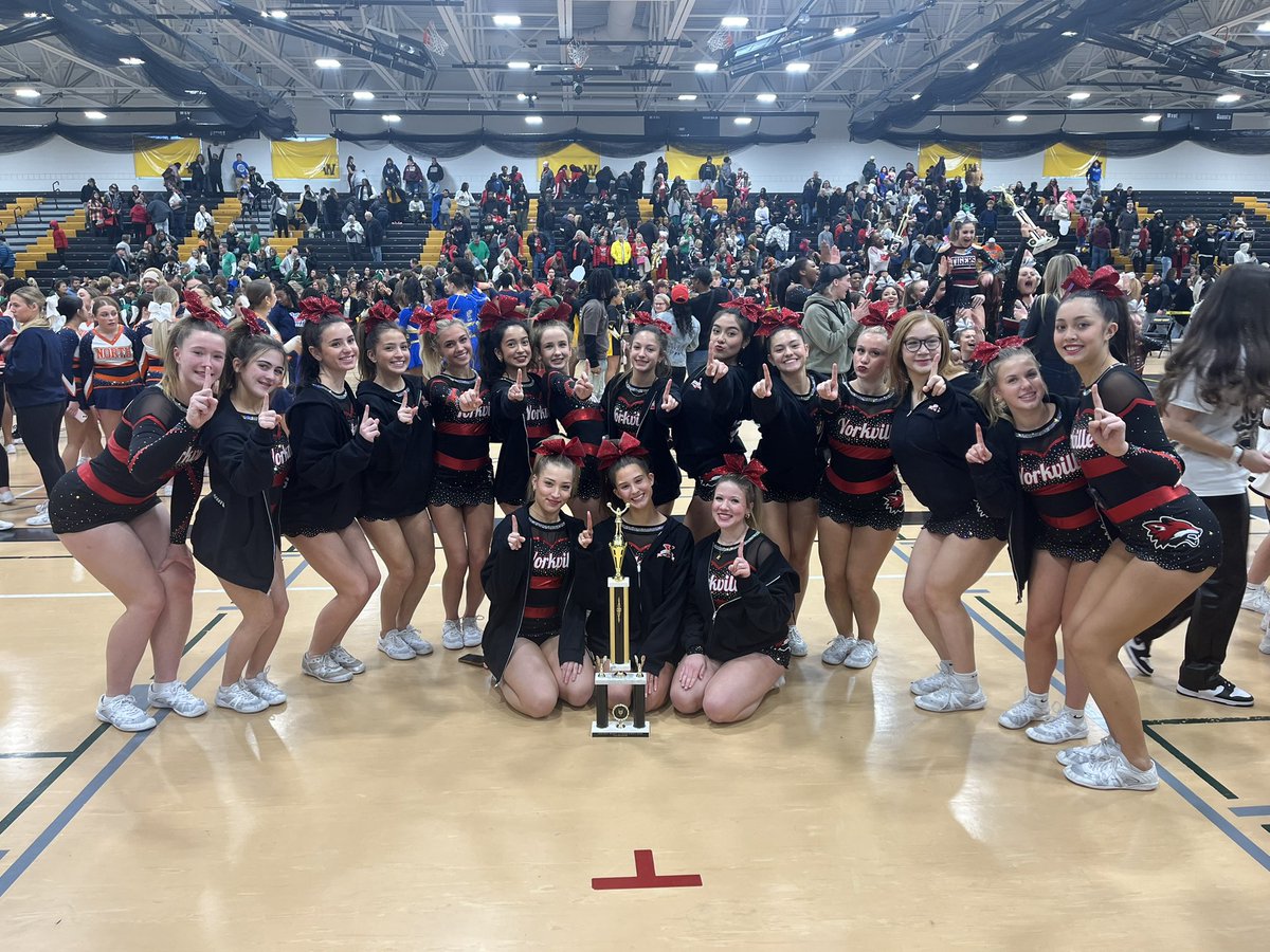 yorkvillecheer's tweet photo. 1ST PLACE!!! out of 10 super talented teams &amp; highest score of a season. happy holidays ❤️🤍🖤 https://t.co/YQGaVIfcKx