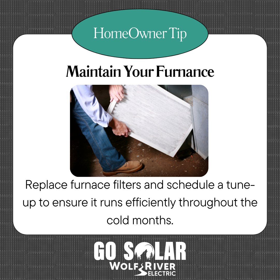 ❄️ Tip: Check your furnace regularly and schedule maintenance check-ups to keep it running efficiently and save energy this winter! 💡 A well-maintained furnace means lower bills and a cozier home. Stay warm and energy-smart! 🔧🏡 #WinterEnergyTips #StayEfficient