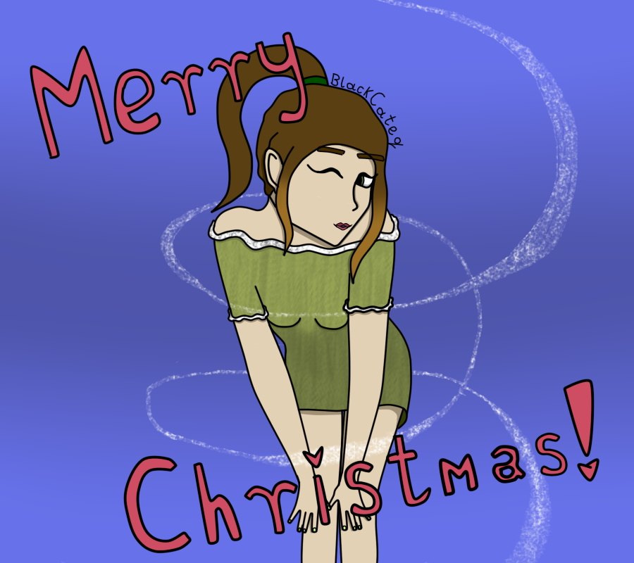 BlackCateq's tweet photo. *REPOST*
I haven't drawn this diva in a while, so, here we go. A christmas art of Emma Mountebank I also did last year. I guess we could consider it as a re-draw...? idek #TheQuarry #thequarryfanart #thequarryemma #thequarryemmamountebank #emmamountebank #emmathequarry https://t.co/5PXNY7t0Rm