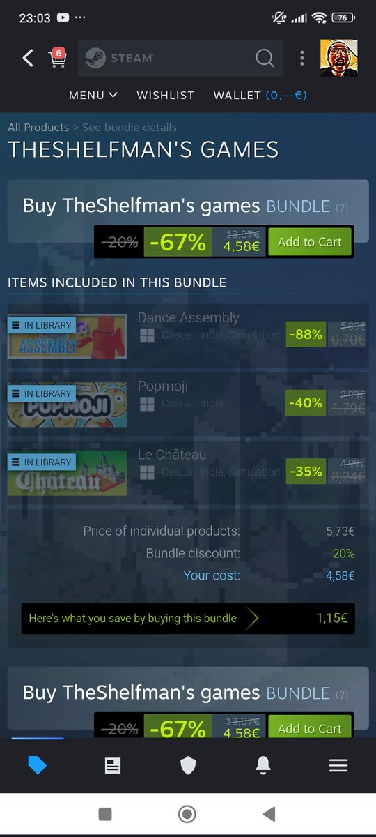 TShelfman's tweet photo. Wow my games are really cheap. How could this possibly happen???

So much content for less than $5??? Unbelievable https://t.co/oHA8NnOF7k