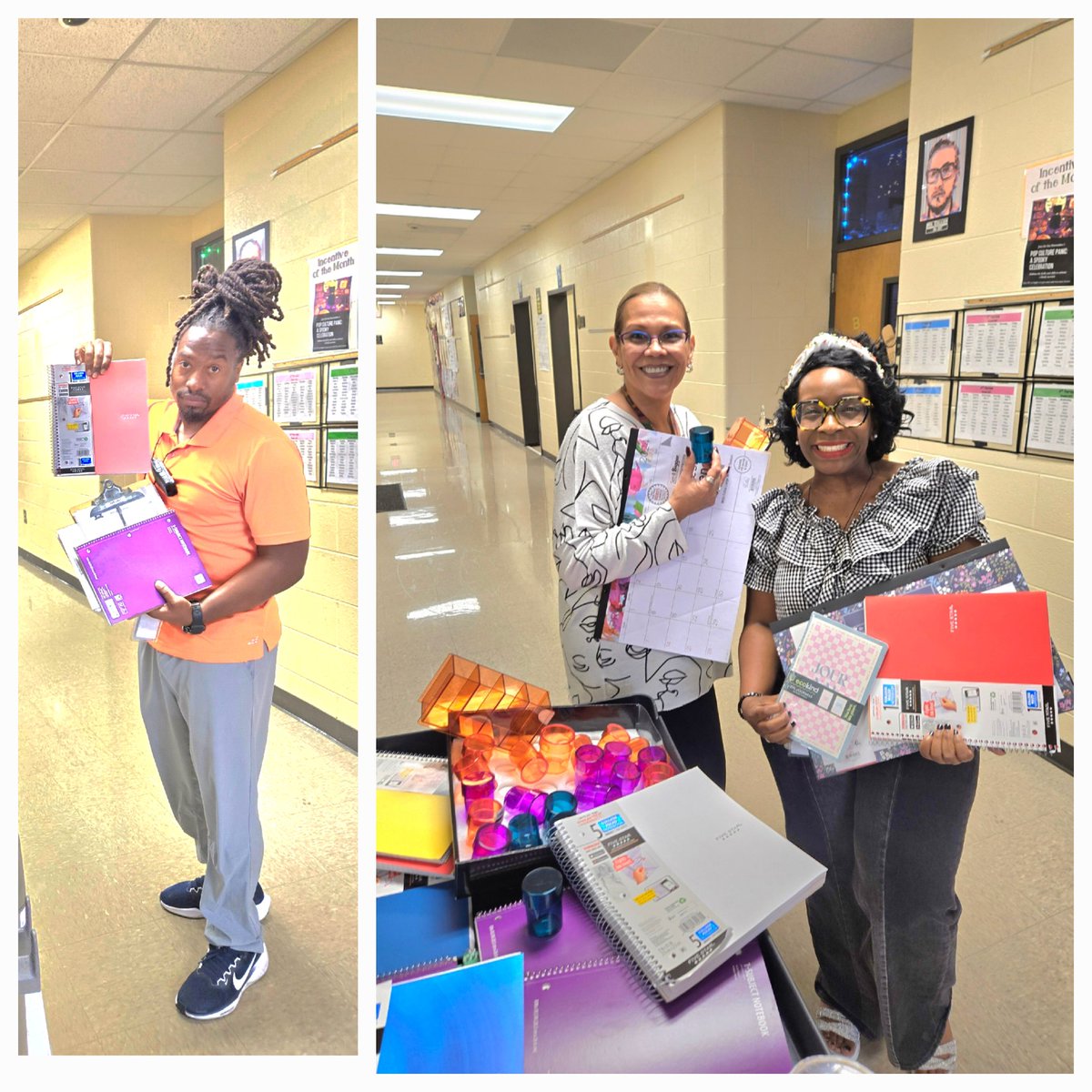 KimCayetano4's tweet photo. Herschel Jones Middle School educators appreciate Walmart Supercenter in Hiram, Ga, for the donation of school supplies for our scholars.
#HJMS🧡HiramWalmartStore#618 https://t.co/ffuBj9Diz9