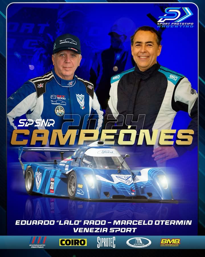 Corrimos todas las carreras del campeonato con la seriedad y el compromiso que nos propusimos.
Gracias al Venezia SPORT 
Diego, Ricardo, Martin, Aldo Baldoni por habernos dado todo.
<a href="/CarburandoTV/">Carburando</a> <a href="/Campeonesnet/">Campeones 🦅</a> <a href="/LaVazuladaOK/">Agrupación La V Azulada</a> <a href="/Velez/">Vélez Sarsfield</a> <a href="/sportprototipo/">Sport Prototipo Argentino</a>