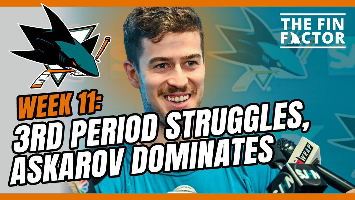 TheFinFactor's tweet photo. Join us tonight at 9pm as we talk about this past week's #SJSharks games, Askarov dominating the offensive juggernaut of the #LetsGoOilers, take a look at the Calder race, and we talk about this upcoming week of #TheFutureIsTeal games! https://t.co/Fx4PQM12DH