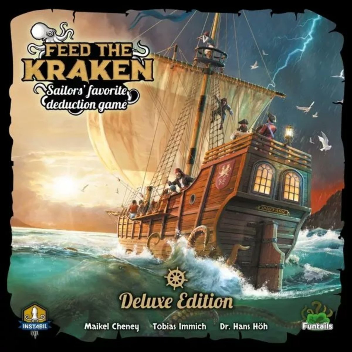 ClubDreadnought's tweet photo. Feed the Kraken es un divertido juego de deducción con roles ocultos, con tres facciones asimétricas.
#Clubdreadnought #feedthekraken #funtails #juegosdemesa #boardgames https://t.co/dValrlHbej