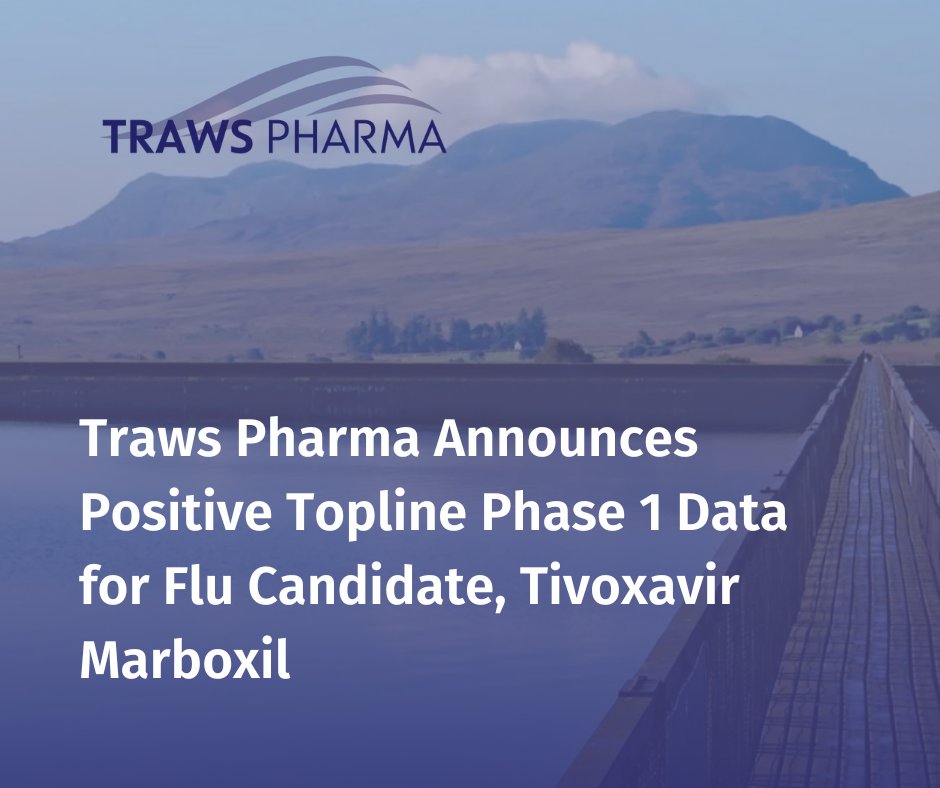 trawspharma's tweet photo. We are excited to announce positive topline Phase 1 results for our flu candidate, tivoxavir marboxil, a potential best-in-class inhibitor of the highly-conserved influenza protein, CAP-dependent endonuclease (CEN).
https://t.co/4e3nKbMVva https://t.co/Y9x17lTeWr