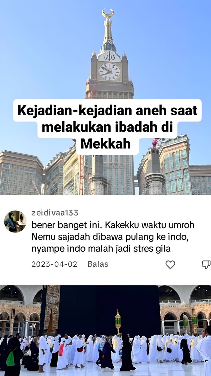 durakeen's tweet image. Jangan lakuin ini saat ibadah di Mekkah kalau gak mau ngalamin hal kek gini‼️

—— Dosa gua banyak banget nih jadi takut buat kesana , padahal ada udah ada rencana😭