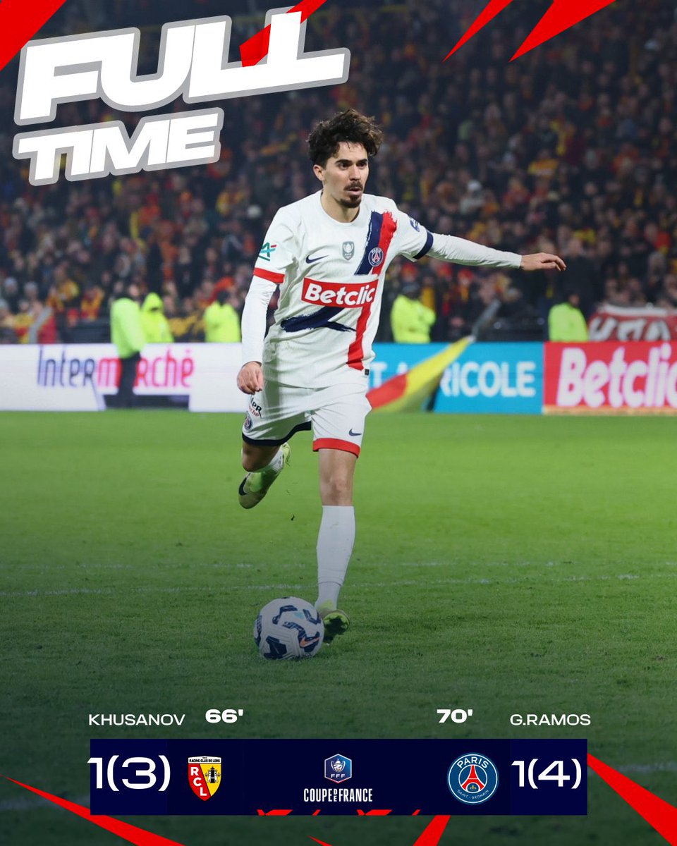 BETTY5128BB's tweet photo. 🫡 L'année 2024 se termine comme elle a commencé ! Par une qualification en @coupedefrance ! ❤️💙
#dimanche22décembre2024
#PSGFOREVER ♥️💙
#RCLPSG 1-1 https://t.co/xua6gkIGCm