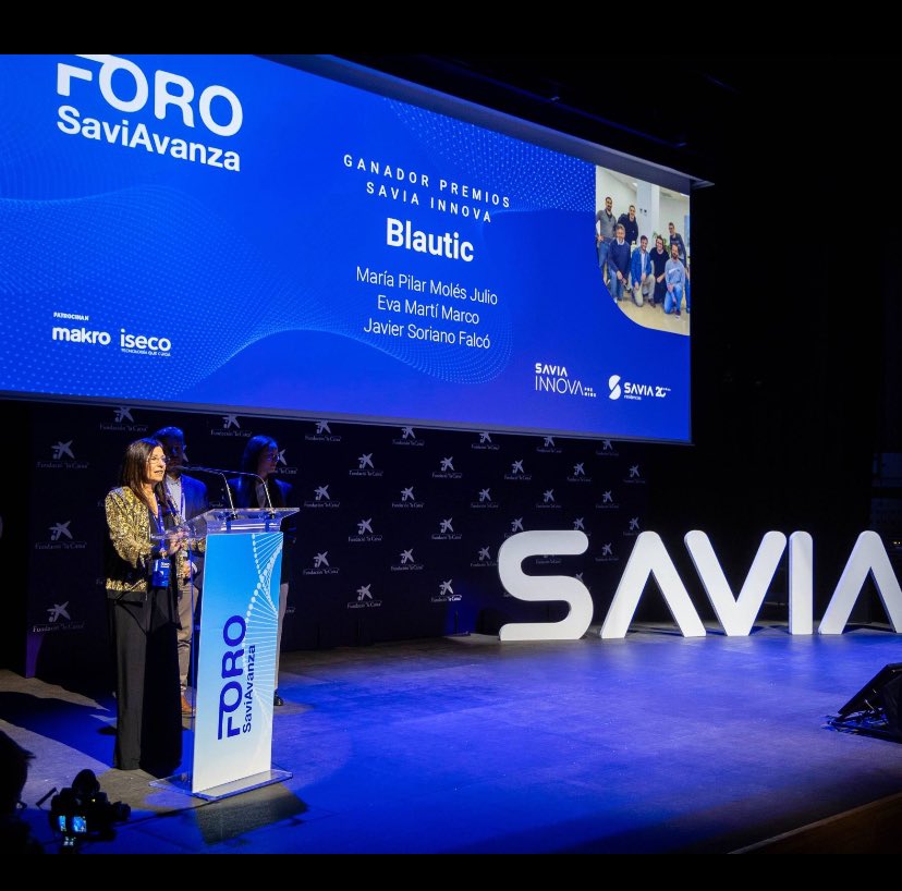 Inn_Somnia's tweet photo. 🥇La primera edición de los Premios Savia Innova ha culminado con el reconocimiento al proyecto ganador, #BLAUTIC, junto al grupo de investigación de la Universitat Jaume I y la mención de honor a #Inrobics y #AmaiaApp. ¡Enhorabuena a las 3 startups finalistas!👏 https://t.co/GuKytfgj0o