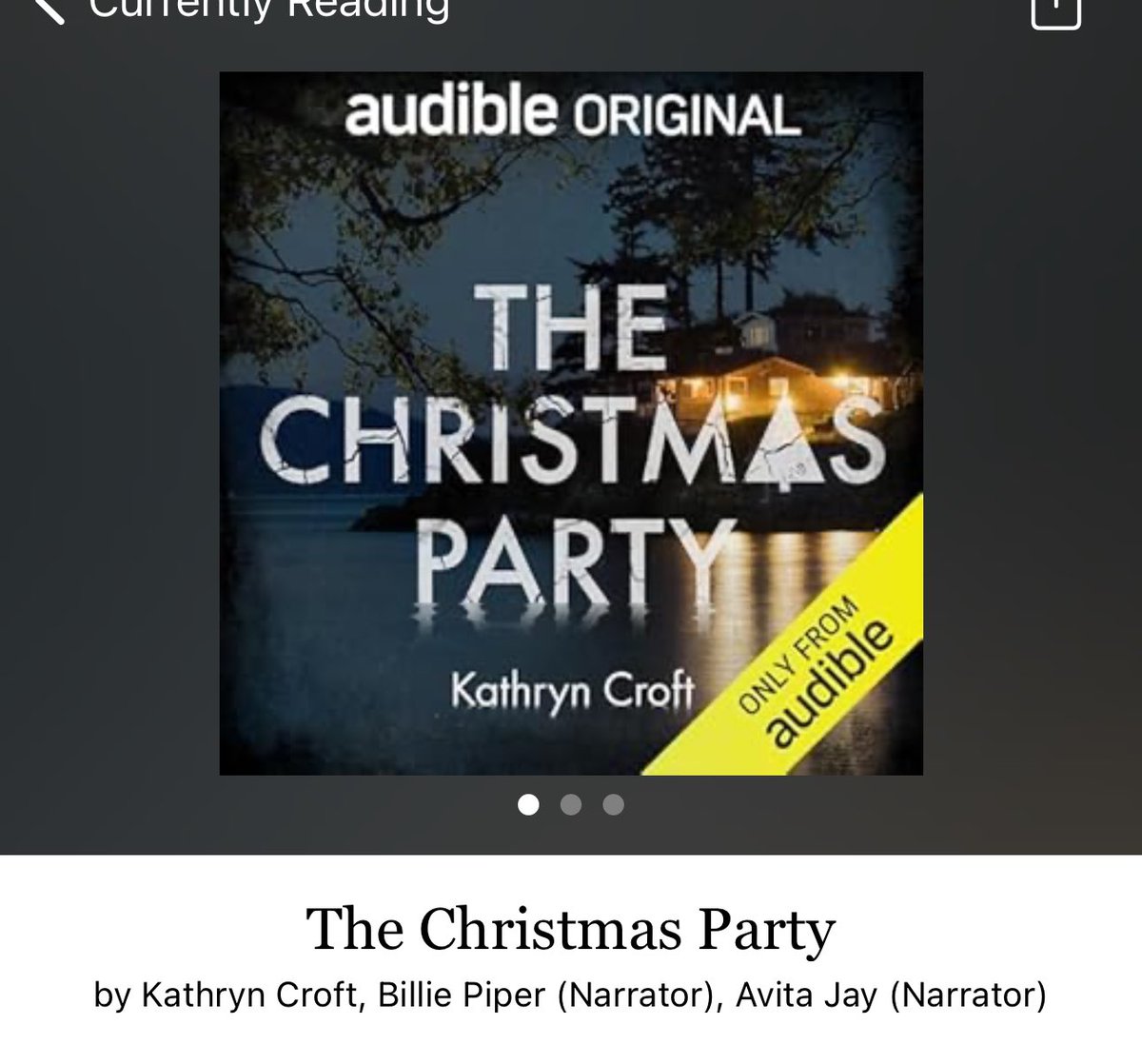 TaraDDonai's tweet photo. The Christmas Party by Kathryn Croft
#TheChristmasParty by #KathrynCroft #7119 #5pages #1268of400 #audible #Audiobook #52for13 #SashaAndGabby #PsychologicalThriller #seasonsreadings #4houraudiobook #november2024 #whatsnext #readitquick #clearingoffreadingshelves https://t.co/qXP4lRcnHc