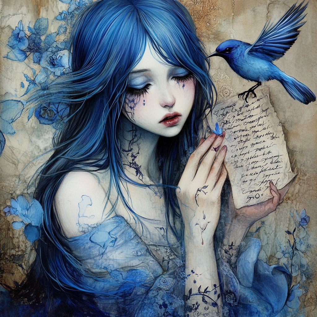 Illuien Mythology 1 -Remalia, goddess of language sending the Wug down to Illuien to bless The Nameless.