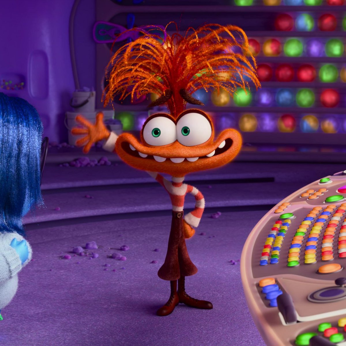 nostalgiaca's tweet photo. Anxiety from Inside Out 2 

#anxiety #InsideOut2 #pixar #Disney https://t.co/LsmTMP77Oi