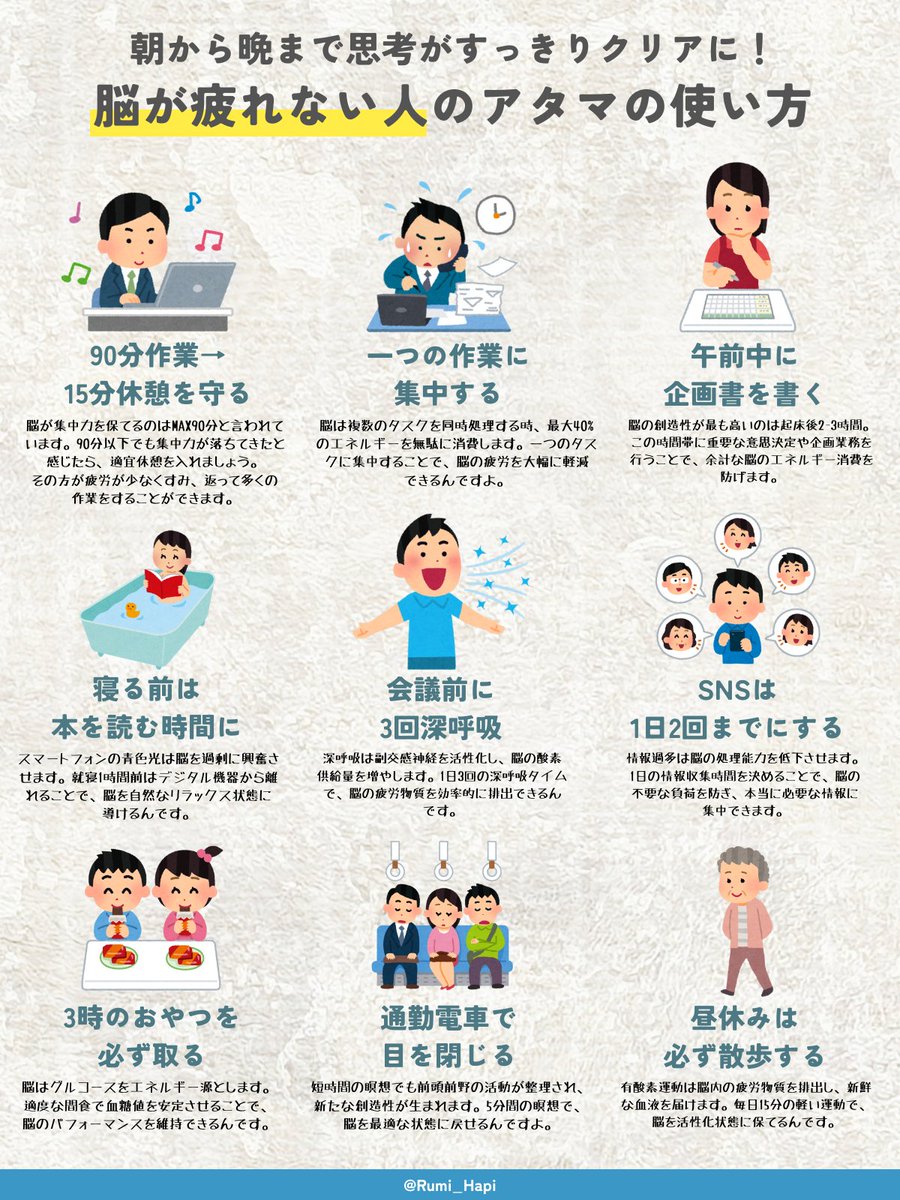 現代人は脳疲労が溜まりやすいので、デトックスが大事。