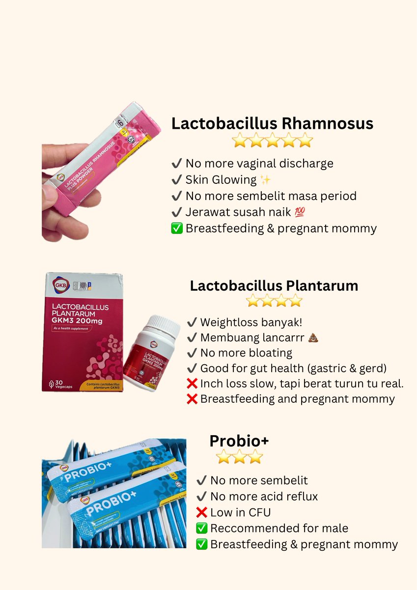QueenTelekungSK's tweet photo. Meh i ajar cara pilih Probiotic based on your own concerns: https://t.co/3qFTvjYuxm