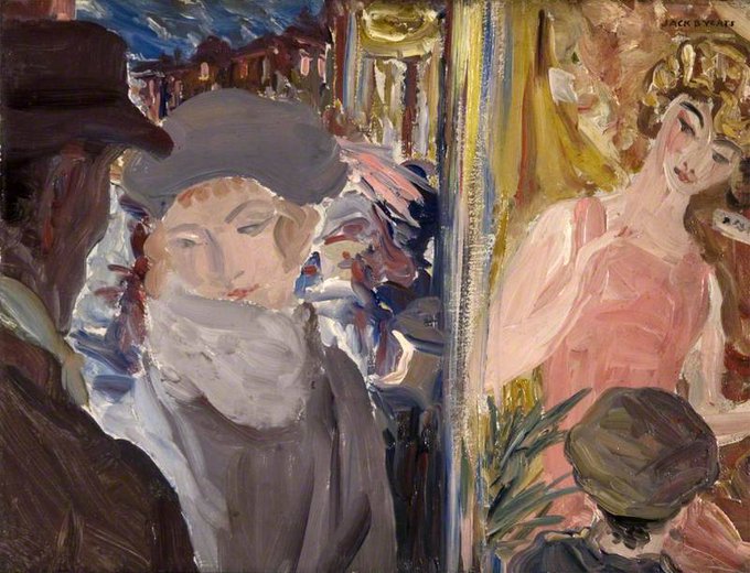 tomfishpaw's tweet photo. #JackButlerYeats
Grafton Street/Conversation Piece, (1923) https://t.co/v23PWB0Sq0