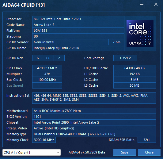 InstLatX64's tweet photo. New InstLat dumps:
- #Intel Core Ultra 5 265K ( #ArrowLakeS, #LionCove, #Skymont) C0662
#AVX_NE_CONVERT, #AVX_VNNI_INT8, #AVX_IFMA, #CMPCCXADD, #AVX_VNNI_INT16, #SHA512, #SM3, #SM4
- #AMD #Ryzen 9 9950X #GraniteRidge #Zen5 B40F40 256b #AVX512 mode
1/5 https://t.co/kN6bQBtkDr