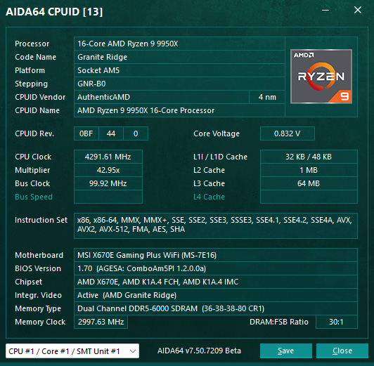 InstLatX64's tweet photo. New InstLat dumps:
- #Intel Core Ultra 5 265K ( #ArrowLakeS, #LionCove, #Skymont) C0662
#AVX_NE_CONVERT, #AVX_VNNI_INT8, #AVX_IFMA, #CMPCCXADD, #AVX_VNNI_INT16, #SHA512, #SM3, #SM4
- #AMD #Ryzen 9 9950X #GraniteRidge #Zen5 B40F40 256b #AVX512 mode
1/5 https://t.co/kN6bQBtkDr