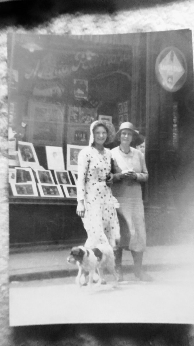 SusanTo16858068's tweet photo. My grandmother Marie Podmore standing outside her photographic studio in Colne . https://t.co/EdNNq5Zoaa