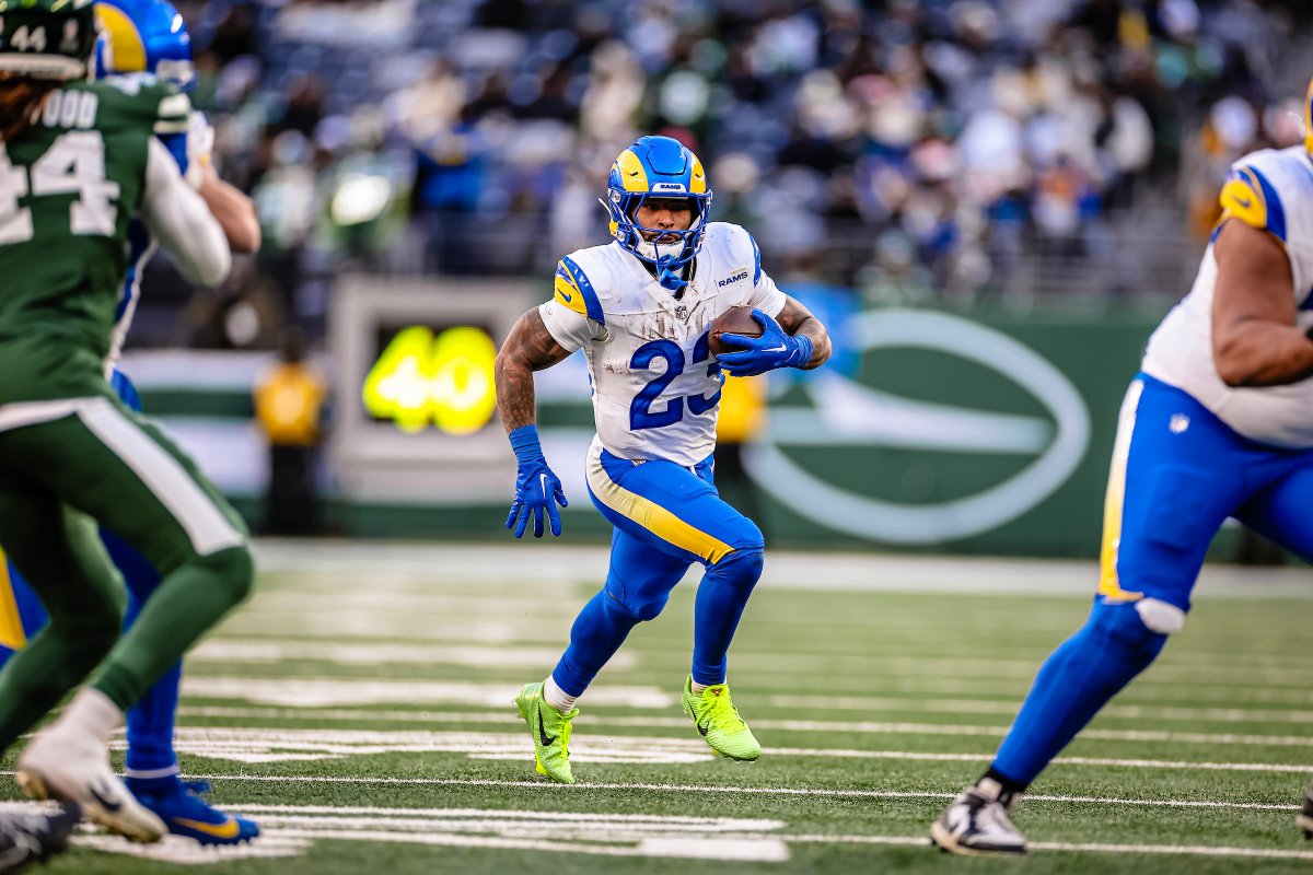 Most 100-yard rushing games since 2023
via NFL Research

Derrick Henry - 11
Saquon Barkley - 11
Kyren Williams - 10

*23 carries, 122 yds, TD today