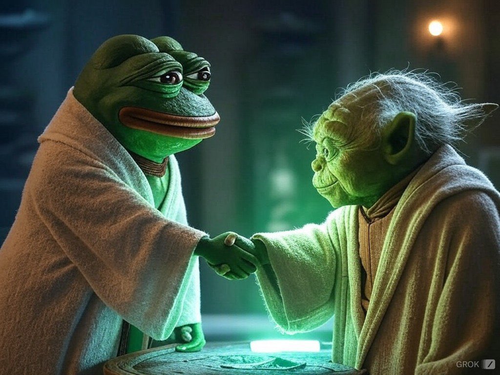 May the meme be with you 
😆🐸
