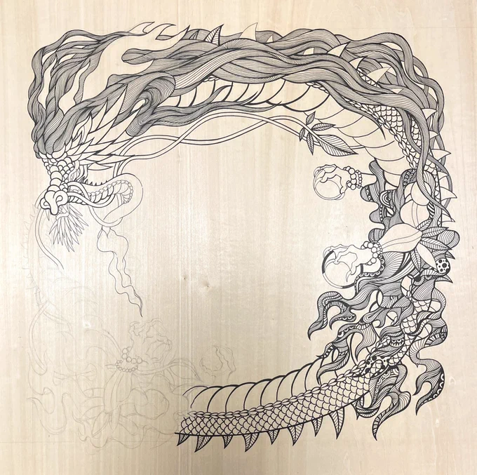 おはようございます本日も絵が描けることに感謝いろいろあって今日から年明けまでパートは休職です。画業は通常業務です 