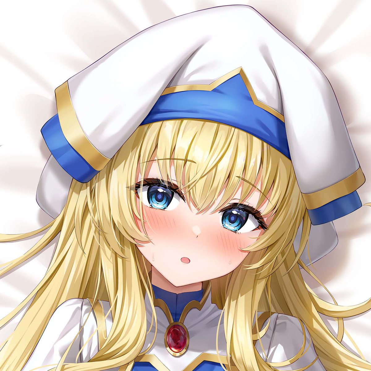 【C105/コミケ/冬コミ/抱き枕カバー/新作告知③】
「女神官」  
 イラストはclearさん(@clear_LO_)です。    

2025年1月8日までの受付となります。 
全体プレビュー画像や詳細、ご注文はこちらから⇒https://t.co/b0cE0SH8E8 