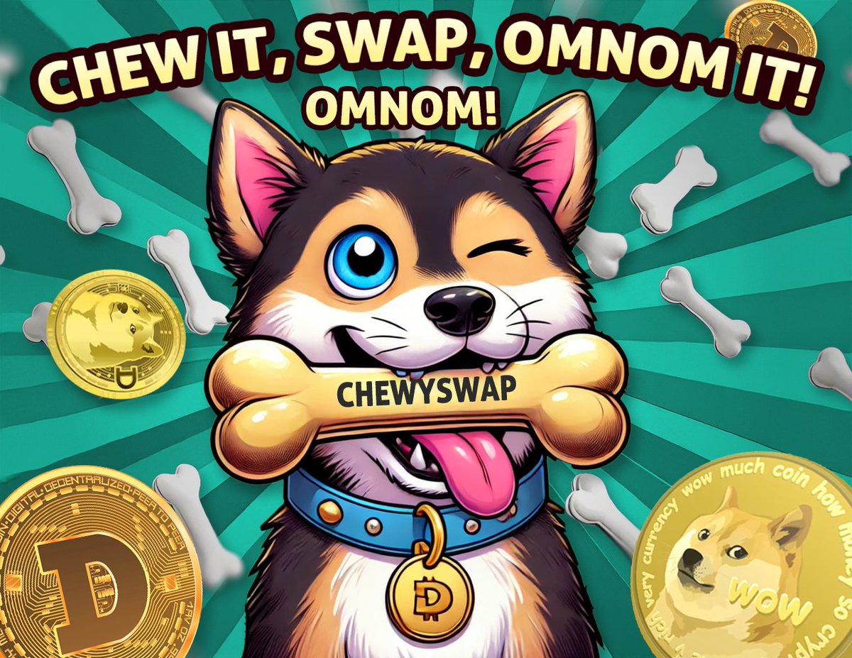 $CHEWY X $OMNOM the first memecoin on the first L2 to $DOGE lets build great things together! x.com/i/spaces/1DXxy…