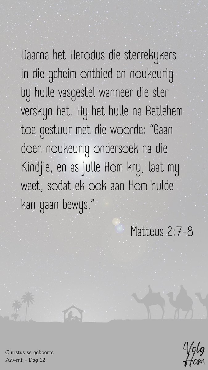 DalienZietsman's tweet photo. Advent, dag 22. https://t.co/RAHTUxW4io