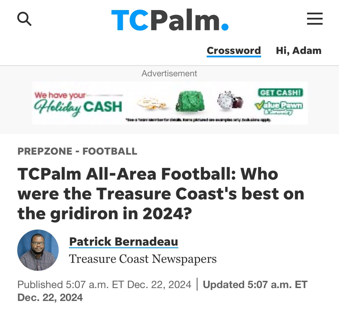Ethan Ball (@ethanball25) on Twitter photo After fighting back from a torn ACL in the 3rd game of my junior year, I have been named All-Area 2nd team defense! Thank you <a href="/PatBernadeau/">Patrick Bernadeau 🇭🇹</a> with <a href="/TCPalmPrepZone/">TCPalm PrepZone</a> for the recognition. Also, congratulations to all of my teammates who made the list as well!
<a href="/EraPrep/">New Era Prep</a> After fighting back from a torn ACL in the 3rd game of my junior year, I have been named All-Area 2nd team defense! Thank you <a href="/PatBernadeau/">Patrick Bernadeau 🇭🇹</a> with <a href="/TCPalmPrepZone/">TCPalm PrepZone</a> for the recognition. Also, congratulations to all of my teammates who made the list as well!
<a href="/EraPrep/">New Era Prep</a>