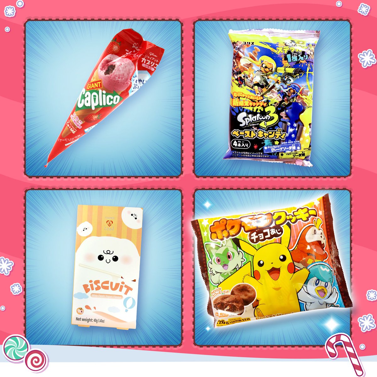 🍪 Manga Cafen Adventtikalenterin 4. luukku 🍪

Luukun takaa paljastuu ektra ylläriherkku: JÄTTIPUSSI Pokémon -suklaahippukeksejä. 🍫 Eli 29.12. saakka laitamme KAIKKIIN tilauksiin mukaan MYÖS pussillisen suklaakeksejä 😁! 

Tilauksia postitetaan seuraavan 30.12. alkaen. 🎁