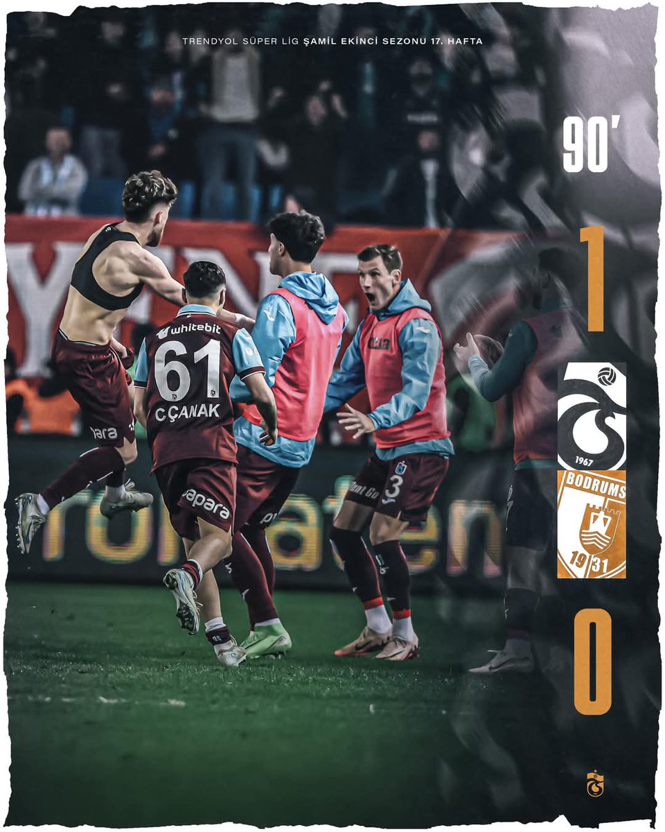 Zor bir galibiyet aldık ancak bu üç puana ihtiyacımız vardı. 

Tebrikler #Trabzonspor'um 💙❤️