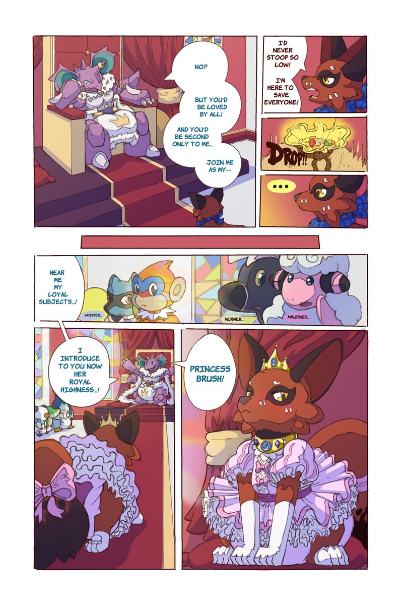 Behold!  The origin of Princess Brush!  

The other couple pages will come... eventually >w>;