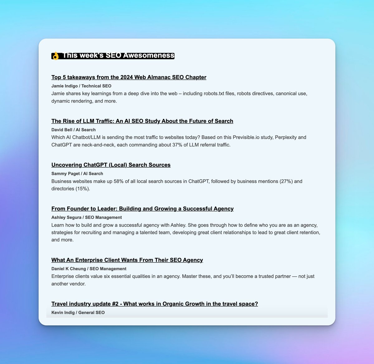 This week's latest in SEO (updates, news, guides, jobs, events...) just sent in today's #SEOFOMO to +35.9K subscribers 👇 A few highlights: 

* ​Google December 2024 spam update unleashed
Yet another update is here! Google released a new search spam update on December 19, the