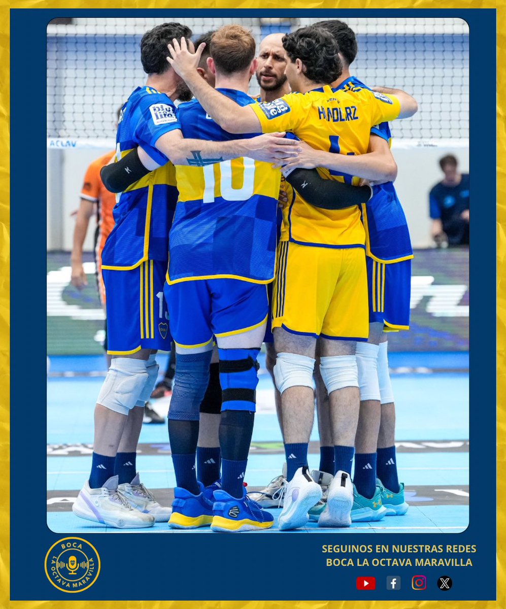 BocaLaOctavaOk's tweet image. COPA ACLAV 🏐

#Boca 3 - Waiwen 2

En un partido cerrado el equipo de Gigante se lleva el set definitivo para alcanzar así el 🥉 puesto en la #CopaACLAV 

#DaleBoca 🔵🟡🔵
#BocaVoley 🏐
#BocaLaOctavaMaravilla 🎙️