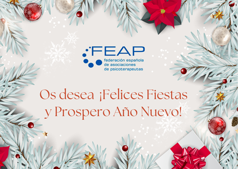 FEAPsicoterapia's tweet photo. ¡¡¡Os deseamos unas FELICES FIESTAS!!!
#FelicesFiestas #SaludMental #Navidad #FEAP https://t.co/GmQHZKOjxy