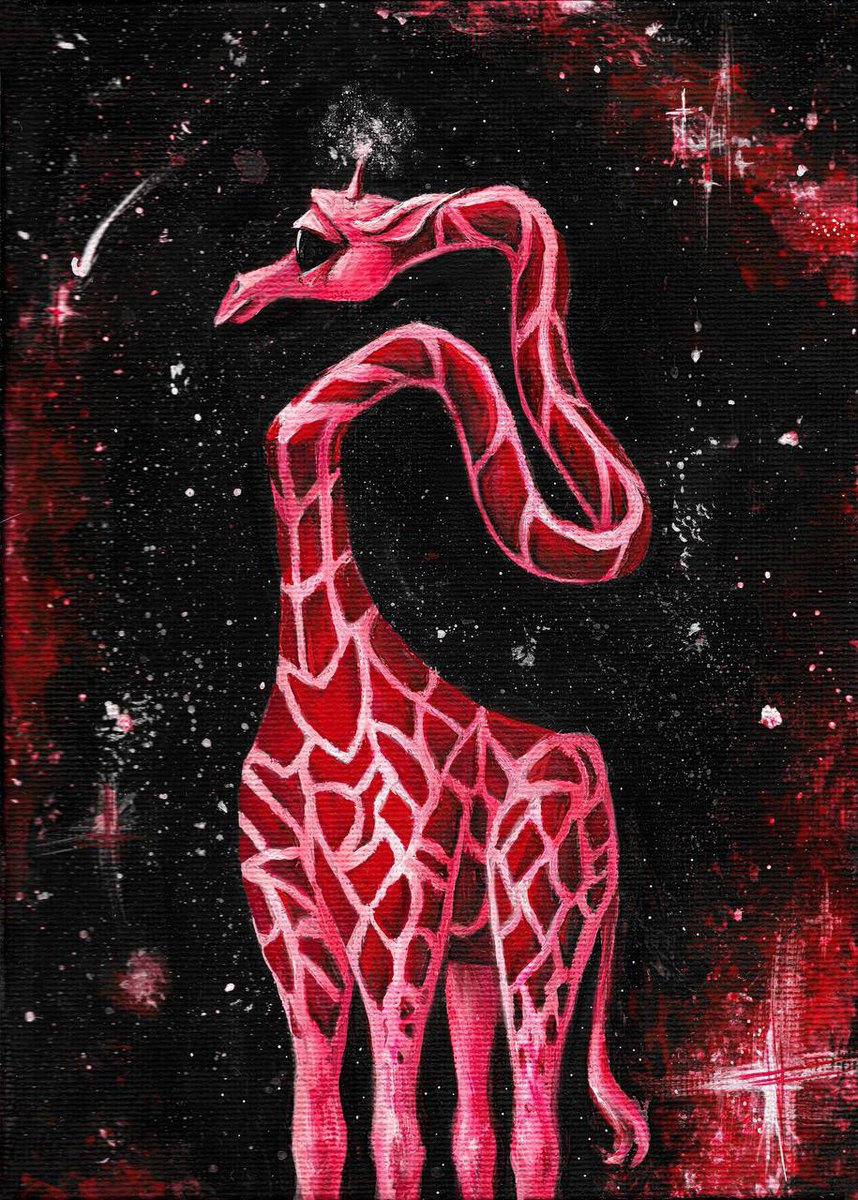 Gn✨
back after a long rest 

Drew a giraffe in my own style… What was the last thing you did?